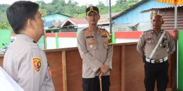 Pastikan Kesiapan Keamanan Menjelang Lebaran, Kapolres Yapen Laksanakan Pengecekan Pos Pam Ops Ketupat Cartenz 2025