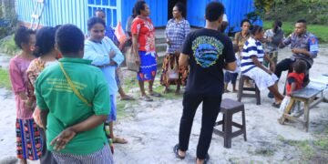 Satgas Keladi Sagu Gelar Pelayanan Kesehatan Terpadu di Kampung Hobakma